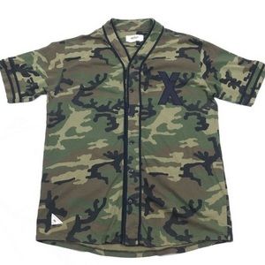 Vintage 10 Deep Camo Baseball Jersey